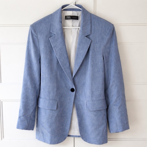 Zara Blue Blazer - Picture 1 of 6
